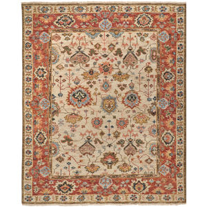 Carrington 6805F Ivory/Red/Blue Area Rug