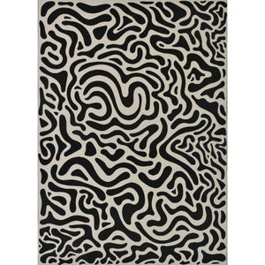 Castille Graffiti Black/White Area Rug