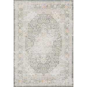 Cavett CAV02 Grey/Orange Area Rug
