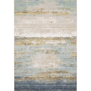 Cavett CAV09 Blue/Beige Area Rug