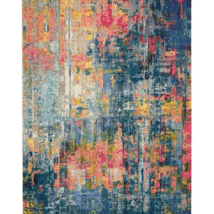 Celestial CES09 Blue/Yellow Area Rug