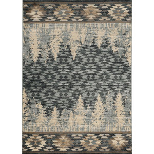 Chester 5636 Slate Blue Pines Area Rug