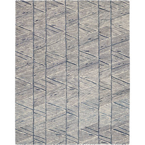 Colorado CLR01 White Blue Area Rug