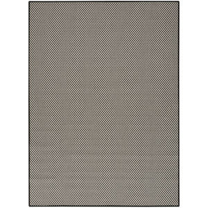Courtyard COU01 Black White Area Rug