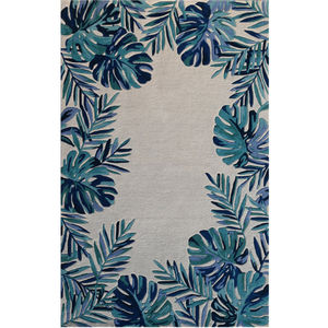 Cove Ivory/Blue Tropics Area Rug