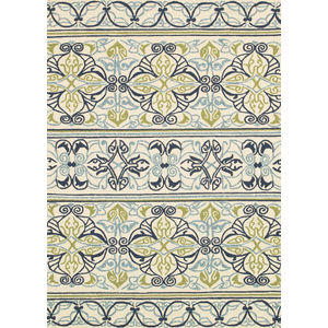 Covington Pegasus Ivory/Navy/Lime Area Rug