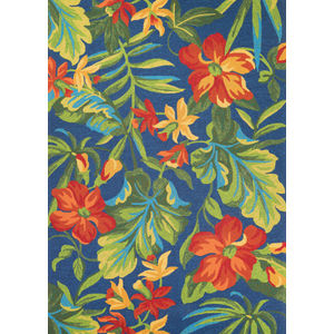 Covington Tropical Orchid Azure/Forest Area Rug