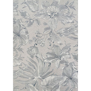 Dolce Flora Argento Area Rug