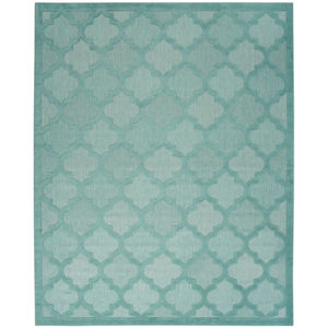 Easy Care NES01 Aqua/Teal Area Rug