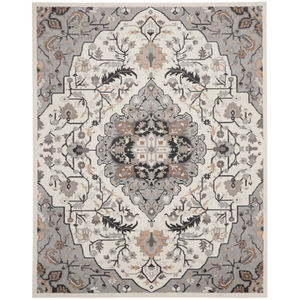 Elation ETN09 Ivory Grey Area Rug