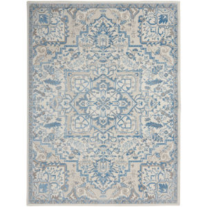 Elation ETN10 Ivory Blue Area Rug