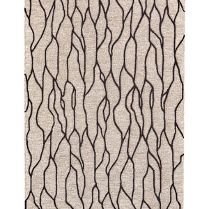 Enzo 8734F Taupe/Black Area Rug