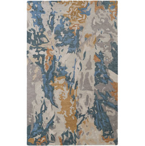 Everley 8645F Gray/Blue/Gold Area Rug