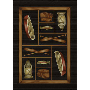 Excursion EX4 Black Area Rug