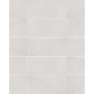 Fab-Crete White 12x24 Porcelain Tile