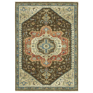 Francesca fr09m Brown/Multi Area Rug