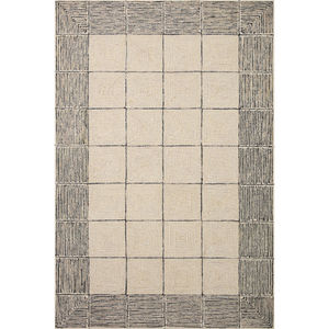 Francis FRA-02 Cream/Black Area Rug