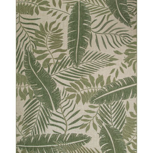 Garden Oasis GOA02 Ivory Green Area Rug