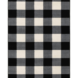 Georgia 678d Black/Ivory Area Rug