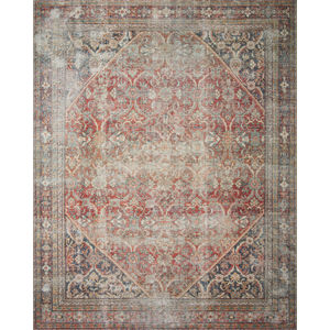 Georgie GER-01 Red/Navy Area Rug
