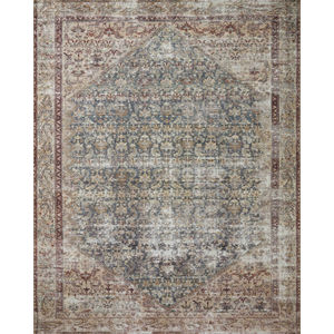 Georgie GER-04 Teal/Antique Area Rug