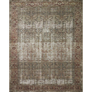 Georgie GER-07 Moss/Salmon Area Rug