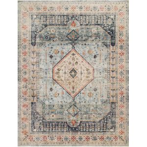 Graham GRA-03 Blue/Ant. Ivory Area Rug