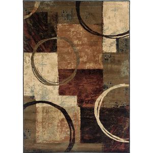Hudson 2544b Brown/Black Area Rug