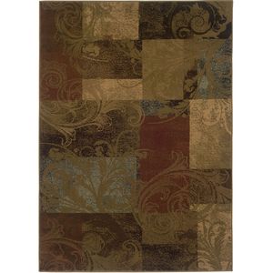 Hudson 36g Green/Red Area Rug