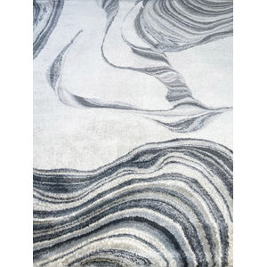Hue Ivory Marbled Stone Area Rug