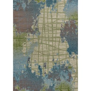 Illusions 6207 Green/Blue Visions Area Rug