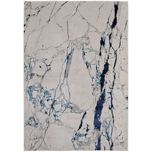 Indio 39GWF Ivory/Blue/Black Area Rug