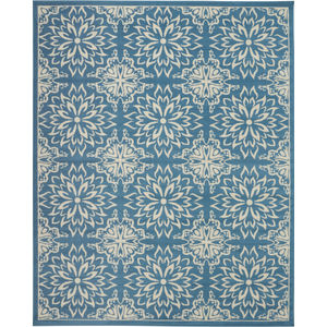 Jubilant JUB06 Ivory/Blue Area Rug