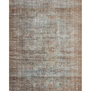 Jules Jul-05 Lagoon/Brick Area Rug