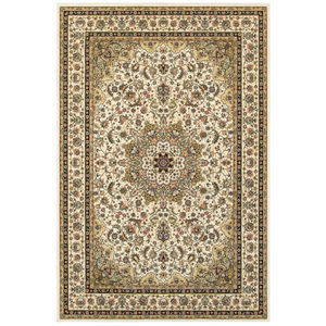 Kashan 119w Ivory/Beige Area Rug