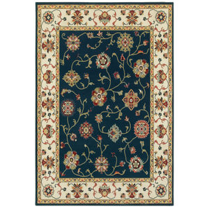 Kashan 2336b Navy/Ivory Area Rug