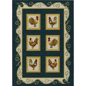 Kendall KE4 Black Area Rug