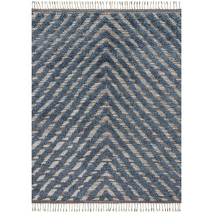 Khalid KF-06 Blue/Pewter Area Rug