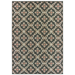 Latitude 1904k Grey/Orange Area Rug