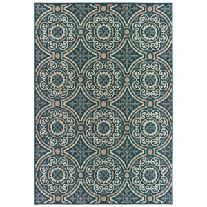 Latitude 609b Blue/Grey Area Rug