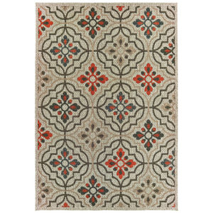 Latitude 709y Grey/Orange Area Rug