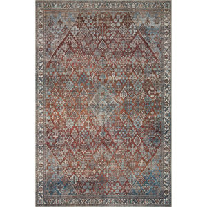 Lenna LEA-04 Brick/Sky Area Rug