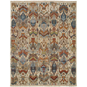 Leylan 0563F Tan/Ivory/Orange Rug