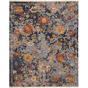 Leylan 0587F Blue/Orange/Red Rug