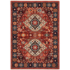 Lilihan 2061v Red/Blue Area Rug
