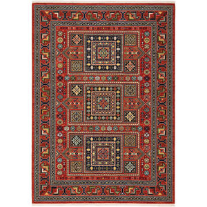 Lilihan 2c Red/Multi Area Rug