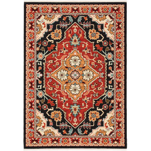 Lilihan 4929a Black/Red Area Rug