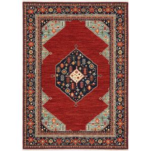 Lilihan 5503m Red/Blue Area Rug