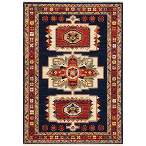 Lilihan 90b Blue/Red Area Rug