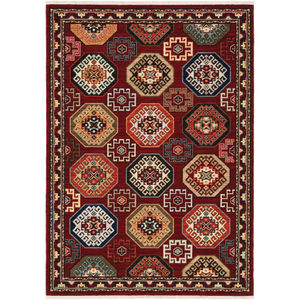 Lilihan 91r Red/Multi Area Rug